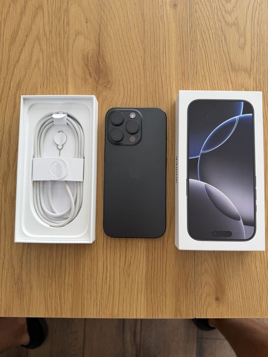 Iphone 16 Pro 256GB, Black с ГАРАНЦИЯ, 100% батерия, като нов