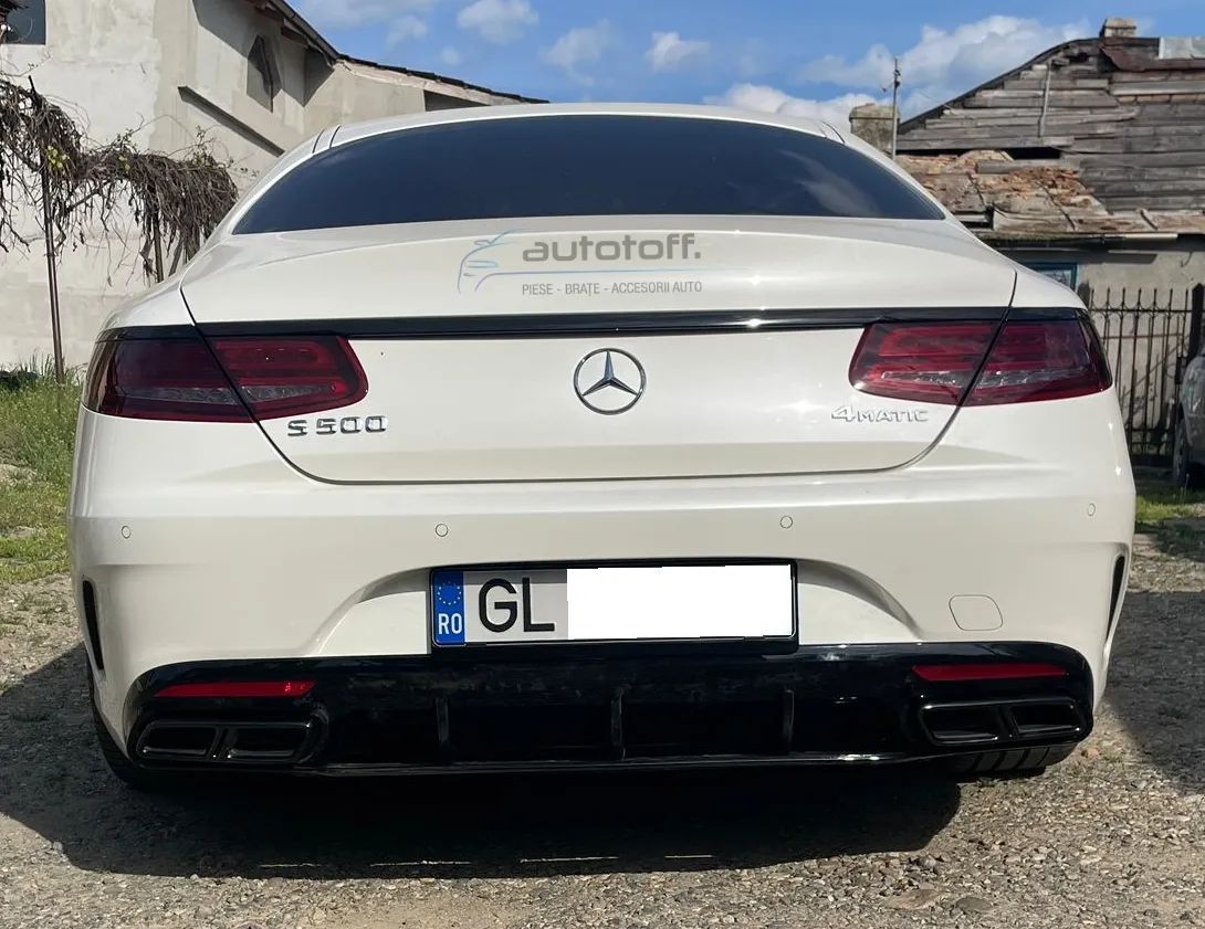 Difuzor bara spate compatibil cu S-Coupe C217 A217 FULL BLACK (2014-2017)