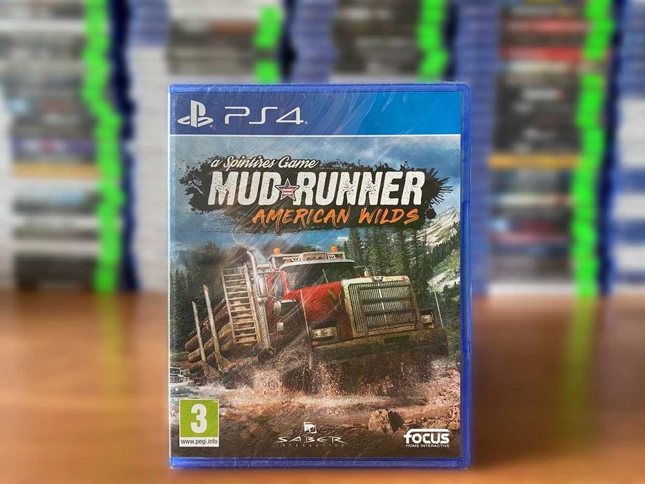 Новый Диск MudRunner American Wilds PS4/PS5 Большой Выбор Игр