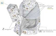 Set Baby Nest 5-in-1 Medi Partners – model „Deer with Grey Minky”