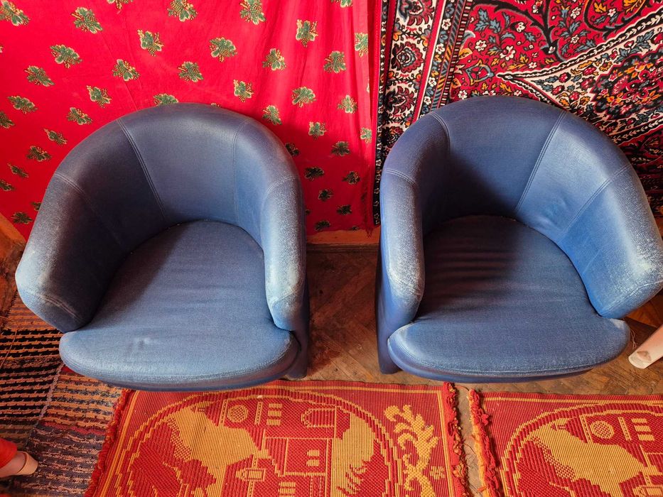 2 Fotolii scoică Albastre