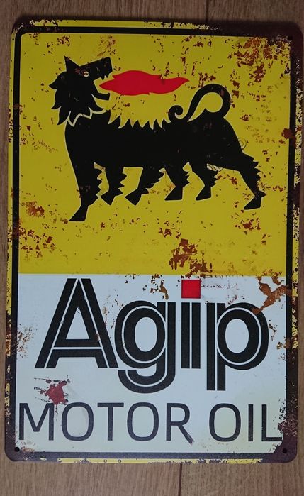 Reclama metalica Agip