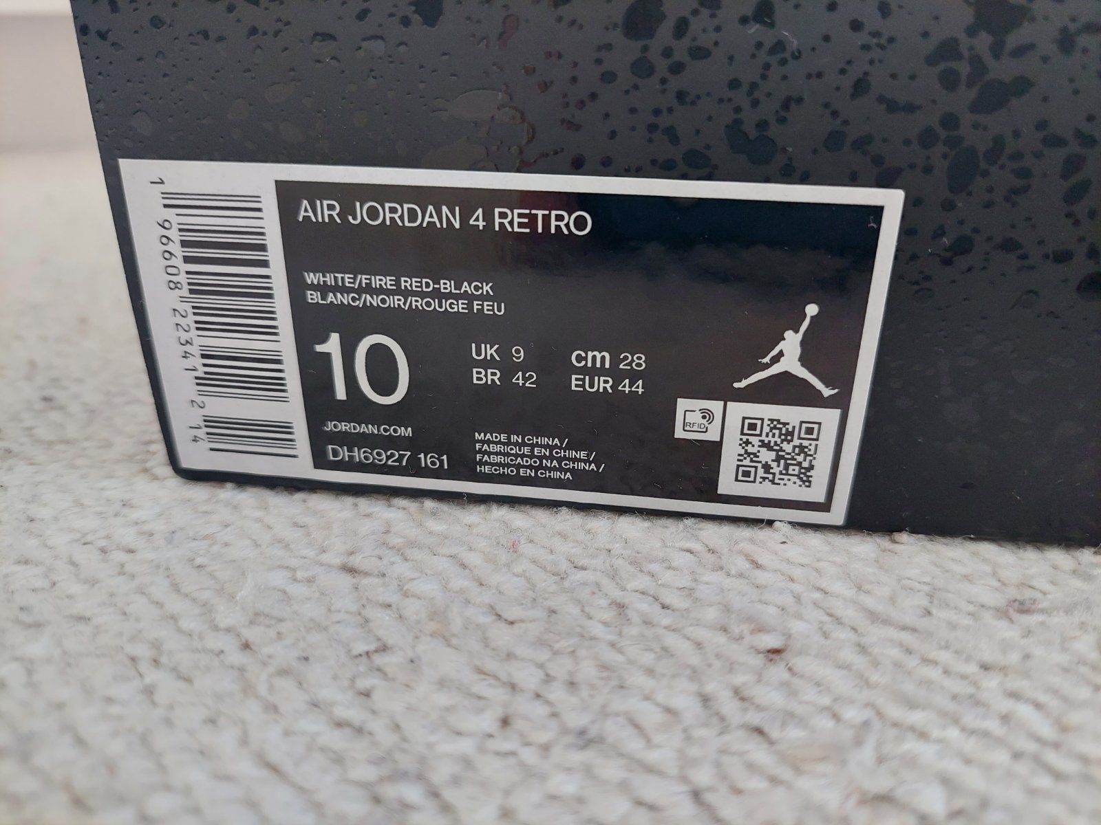 Air Jordan 4 Red cement 44 номер.