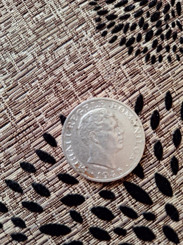 Moneda argin 25000lei Mihail 1946