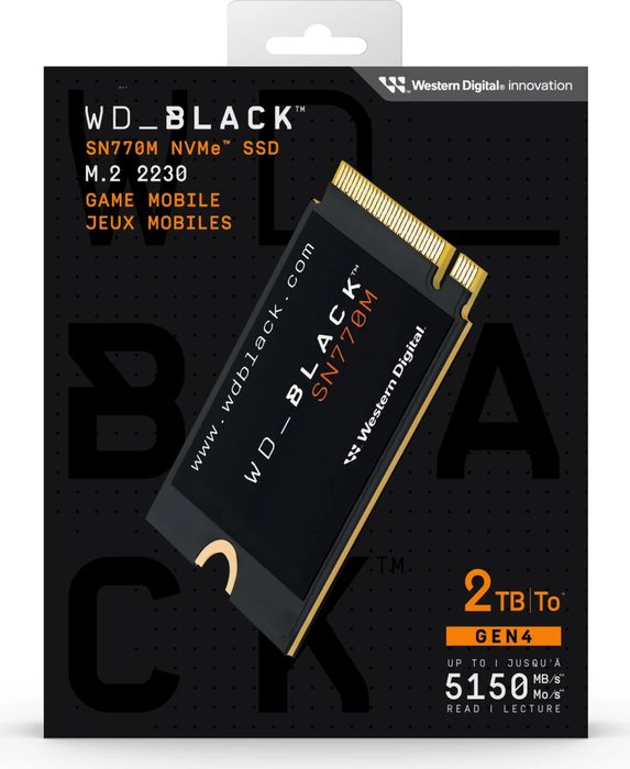 SSD Western Digital Black SN770M, 2TB, NVMe M.2 2280