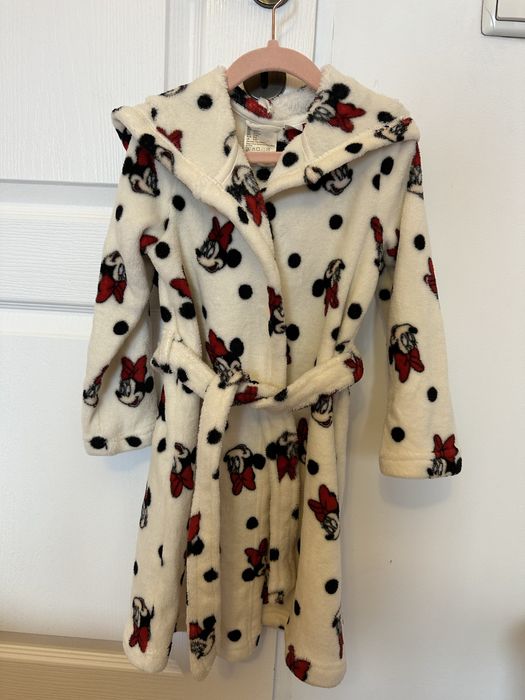 Halat de baie Minnie Mouse H&M 4-6 ani