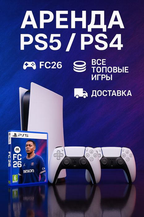 Аренда PS5 и PS4 по акции, аренда тв Пс, аренда Плейстейшн 4 приставки