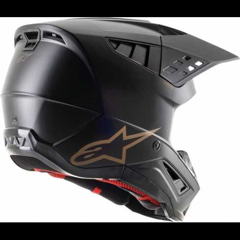 Каска мотокрос Alpinestars SM5 BLACK/BROWN ендуро мото мотор