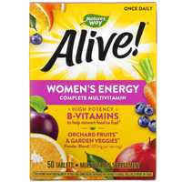 Мультивитамины для женщин, Nature's Way, Alive! 50 таблеток