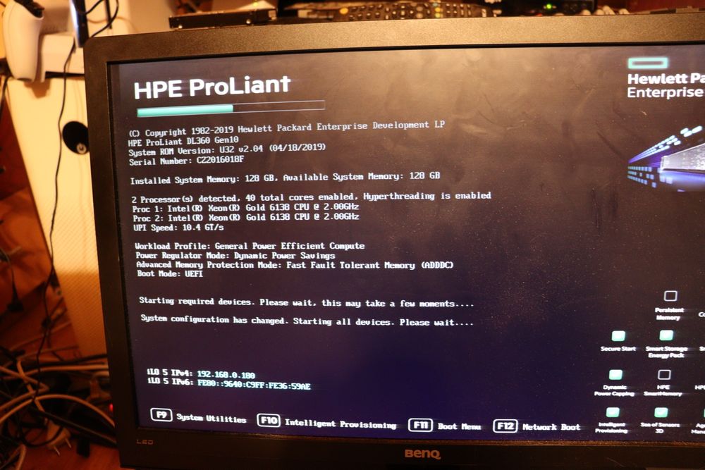 Server HPE DL360 Gen 10 8SFF 40Cores 128Gb 2666MHz E208i-a SR 1600W