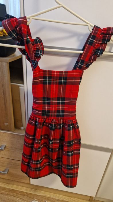 Карирана червена рокля H&M