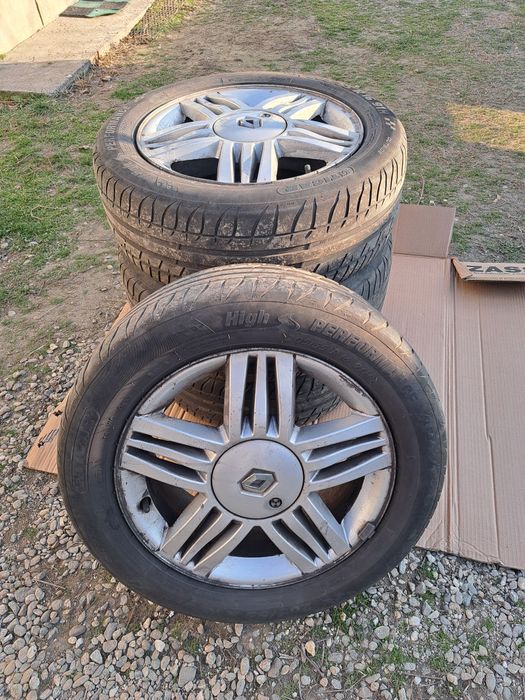 Jante aliaj cu cauciucuri vară 205/55/R16 renault