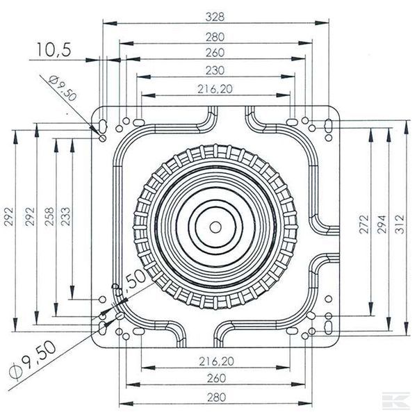 Suport Placa rotire scaun 360 grade Tractor/Buldo