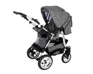 Carucior 2 in 1 modular Kunert Silver Gri