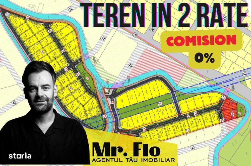 Teren in 2 rate de vanzare Scalaz - COMISION 0