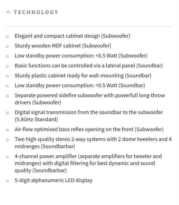 SoundBar Magnat SBW 250