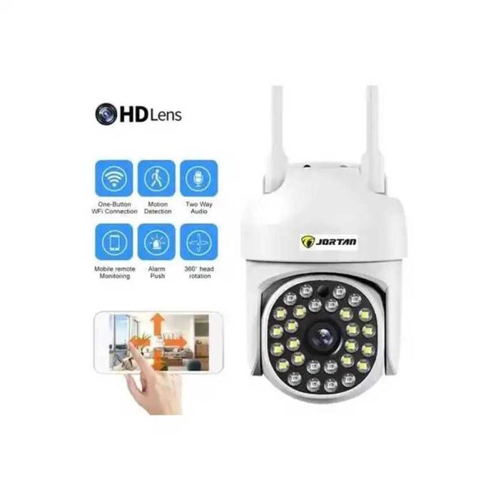 Camere de Supraveghere 4x WiFi Jortan, UltraHD Card MicroSD 64GB Bonus