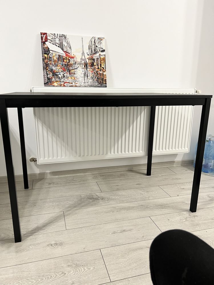 Masa neagra ikea birou/bucatarie 110x67 cm