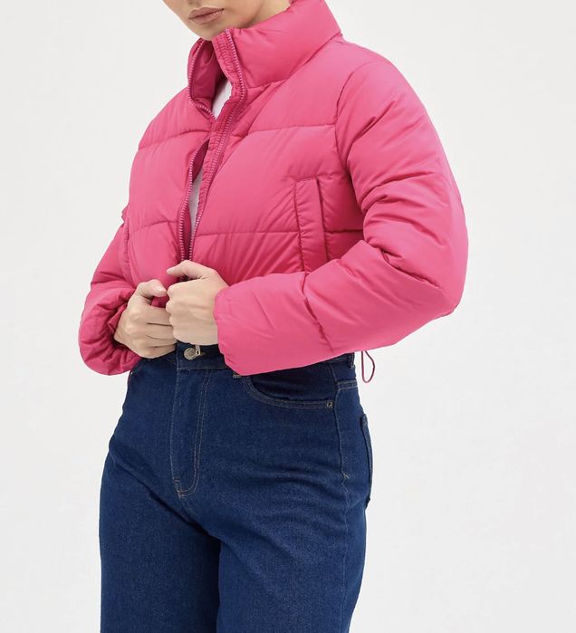 Топло розово зимно яке