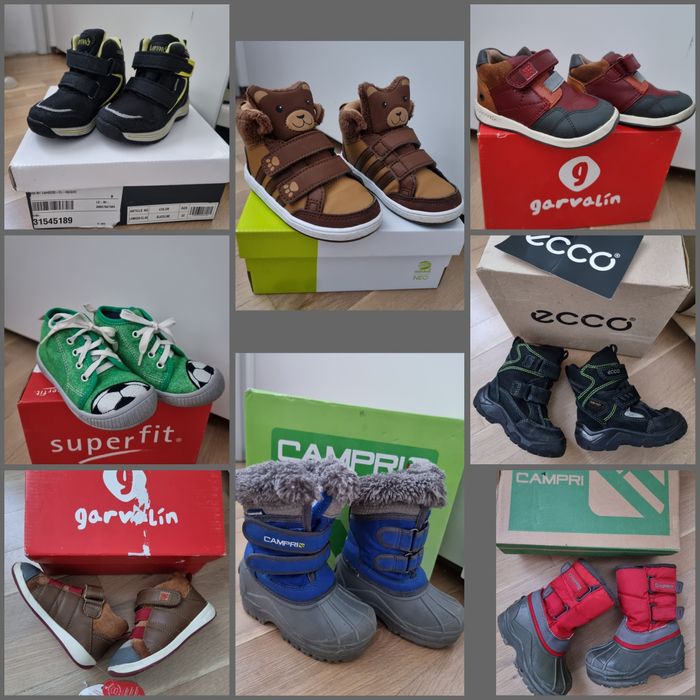 Маркови детски ботушки/обувки Garvalin, Adidas, Ecco, Superfit, Lamino