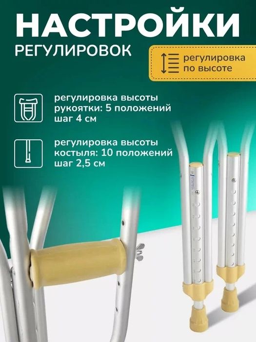 Костыли алюминий новые, балдактар жана