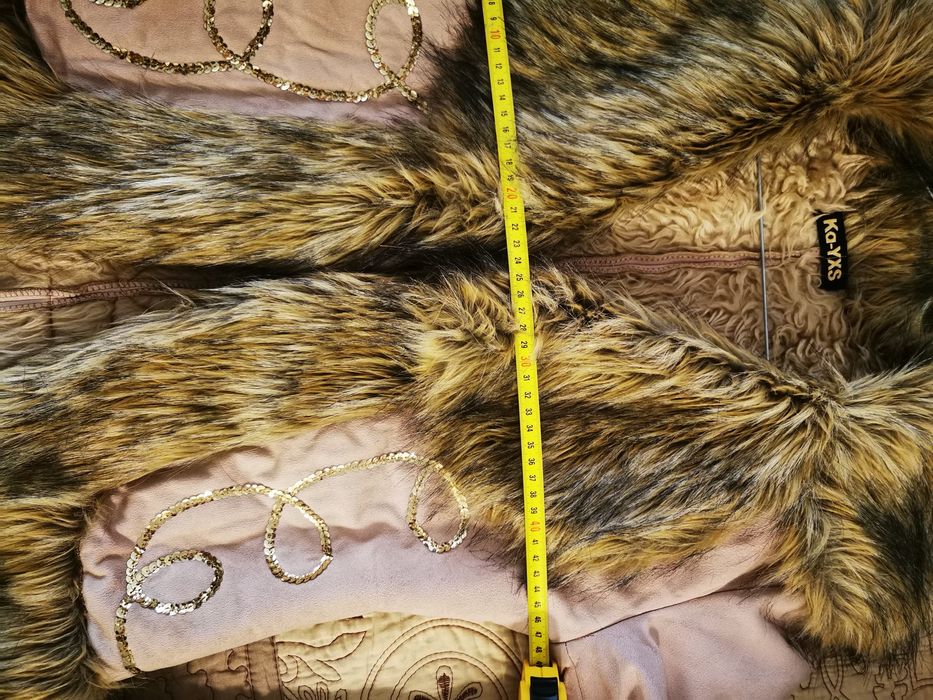 Cojocel catifelat cu blana sintetica mărimea 36/38