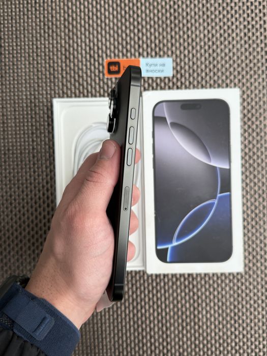 НОВ! *ЛИЗИНГ* iPhone 16 Pro Max 256Gb Black Titanium / Гаранция