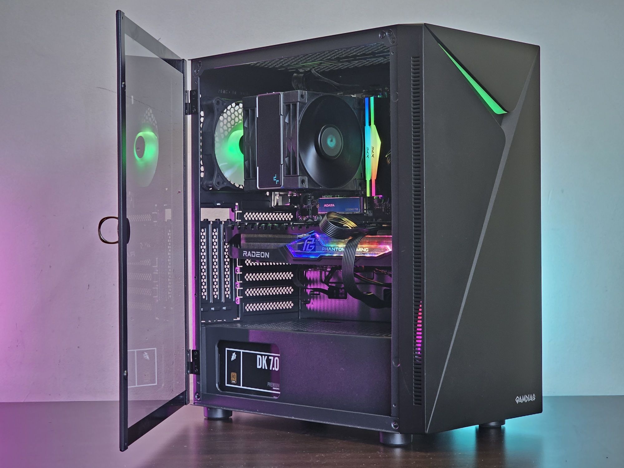 Ryzen 5-7500F/RX 7600/RAM 16GB DDR5/SSD 512GB/Чисто Нов+Гаранция!