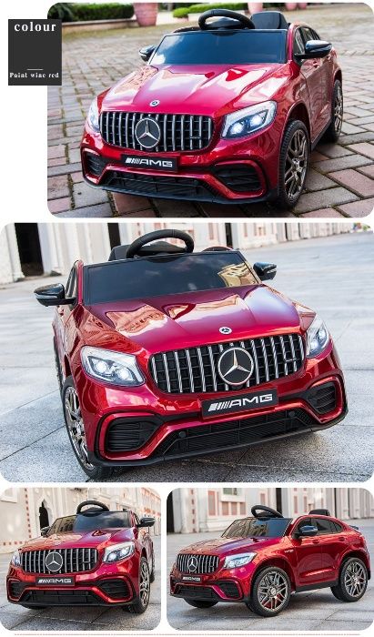 Акумулаторен джип Mercedes GLC63 (лицензиран), MP4 видео дисплей, 4x4