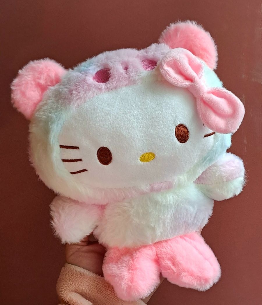 Pluș drăguț roz Hello kitty plus cu fundița Hello kitty pisicuța