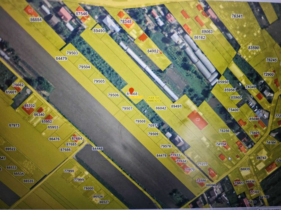 Teren intravilan curti constructii Darza pentru casa sau duplex