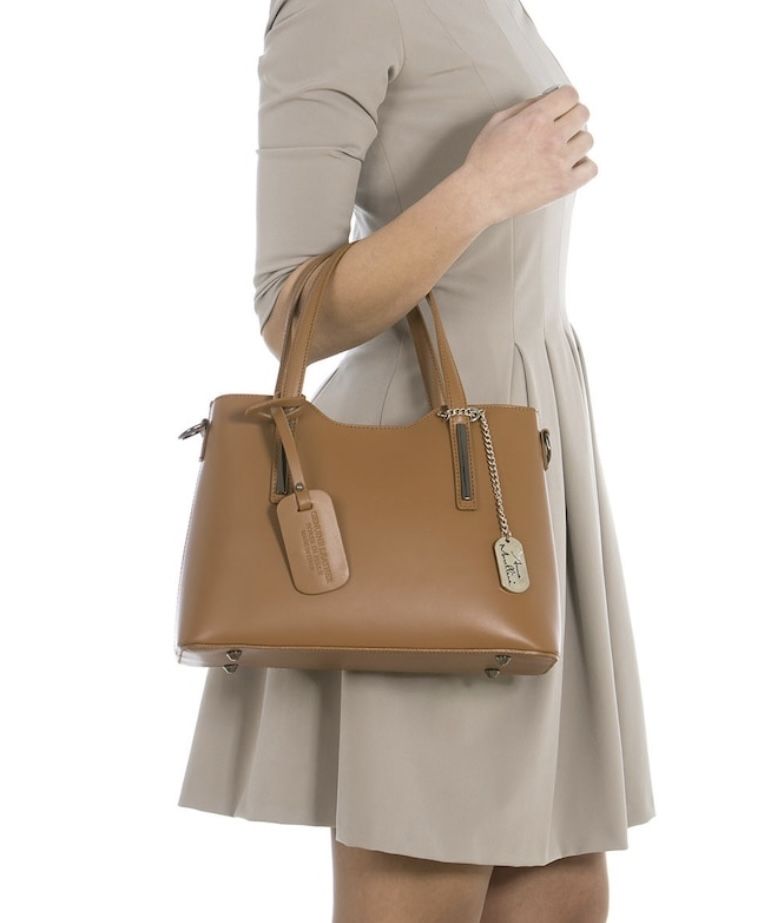 Geanta shopper din piele naturala