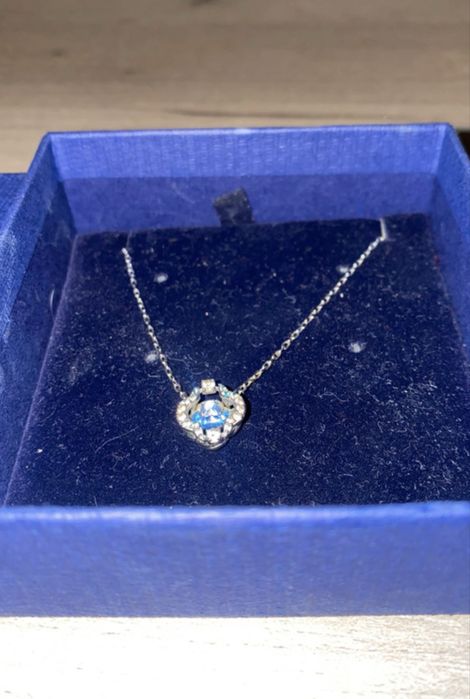 lantisor swarovski placat cu rodiu