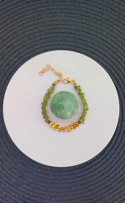 Bratara din cristale semipretioase de Peridot