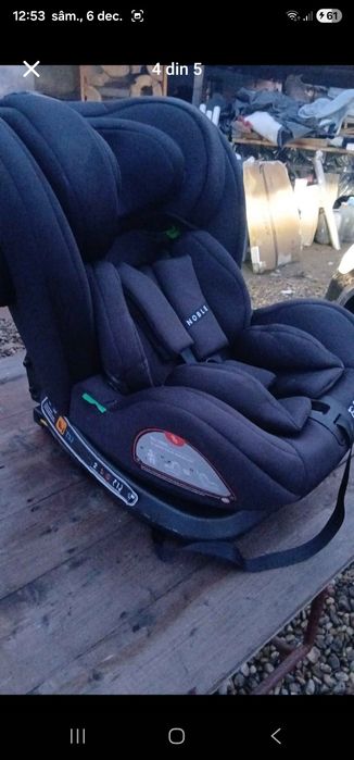 Scaun auto de bbelusi cu poziție de somn şi rotire 360 grade nou

350