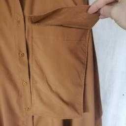 rochie lunga, tip camasa