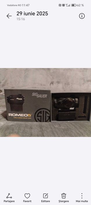 Vând red dot Sauer Romeo 5