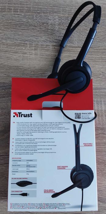 Casti cu microfon Trust USB