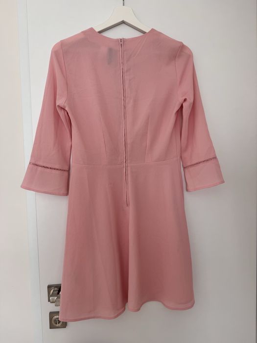 Розова Рокля с 3/4 ръкав