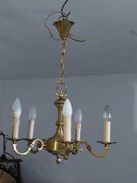 Candelabru, lustra de tavan, bronz