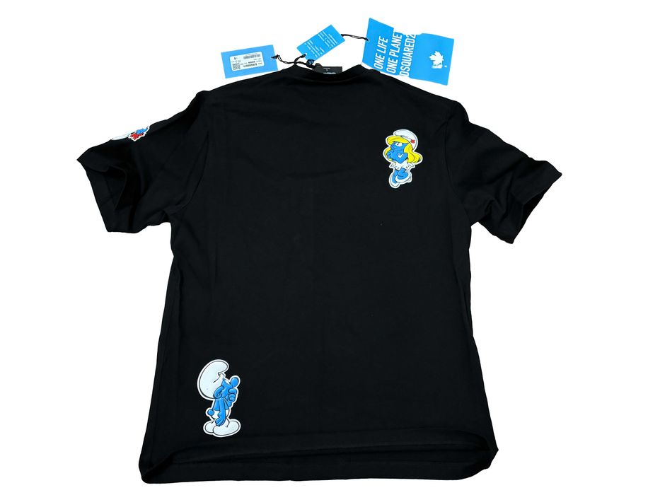 Унисекс Тениска Dsquared2 The Smurfs Oversize - S M L XL 2XL