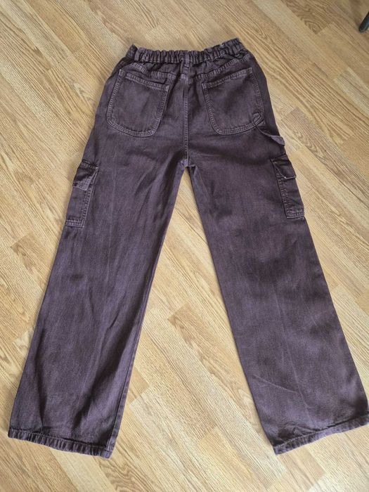 pantaloni Cargo ZARA Burgundy