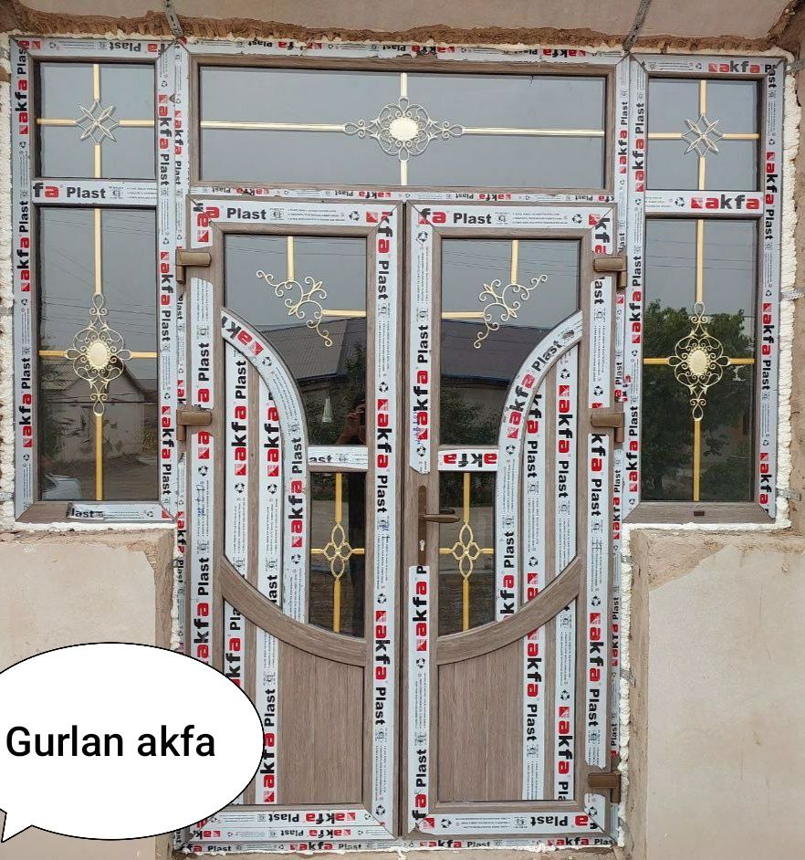Гурлан акфа сифатли ешик ва деразалар ясаб ýрнатиб берамиз