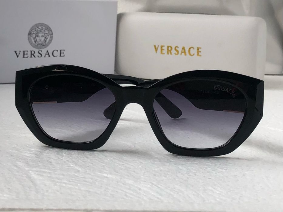 Дамски слънчеви очила котка многоъгълни 2 цвята черни