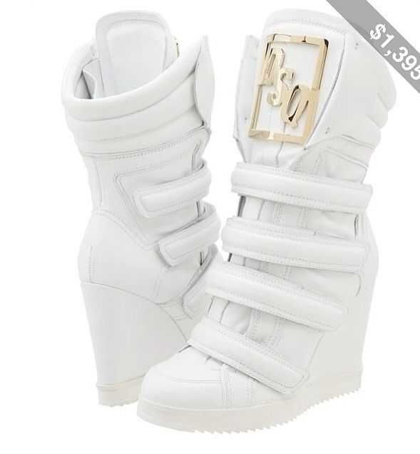 Dsquared2 оригинални дамски високи кецове от естествена кожа