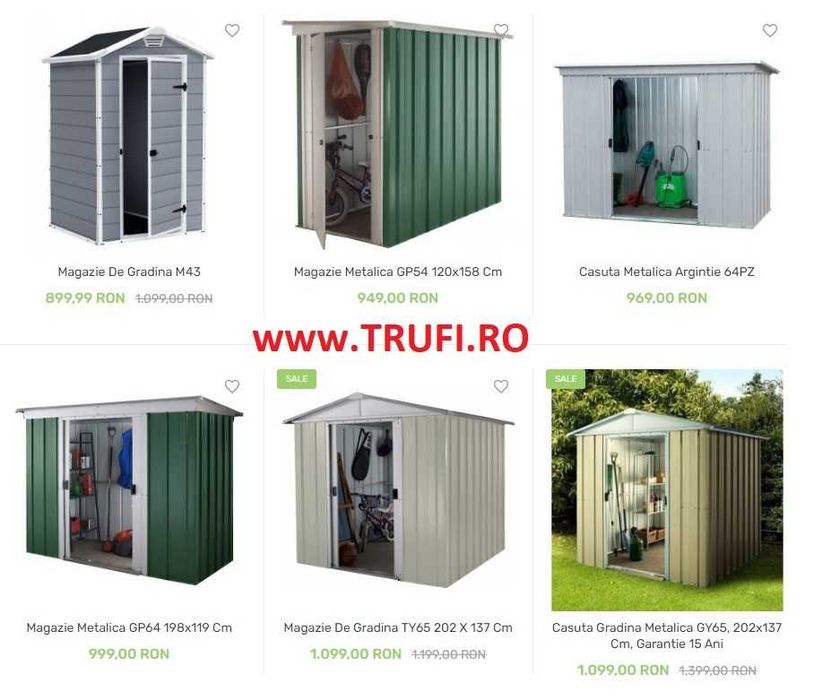 Casuta gradina  magazie , Garantie 10 ani,  60 marimi, Livrare curier