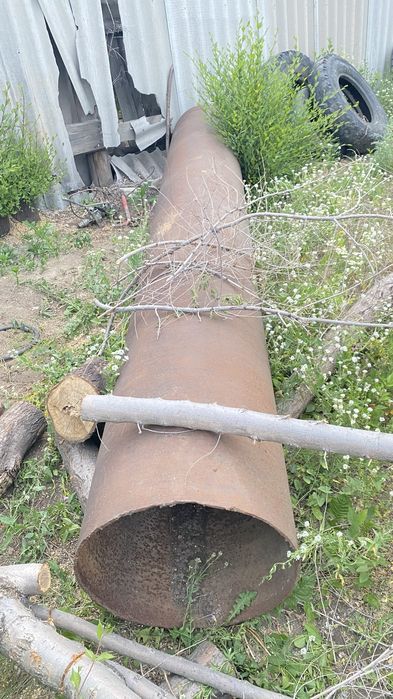 Железная Труба 4 метра, толщина 0,5 см, ширина 53 см канализация