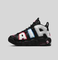 Nike Air More Uptempo Black White Fleece (GS)