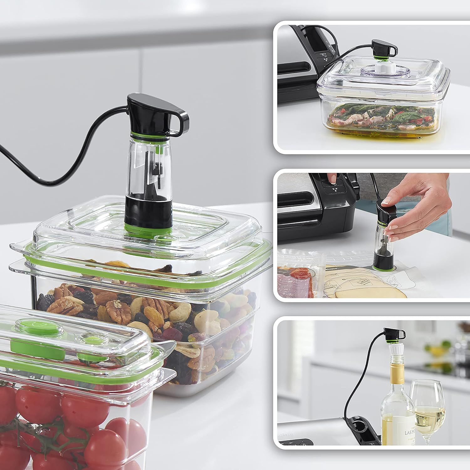Aparat vidare alimente cu cutter si functie marinare | 062350