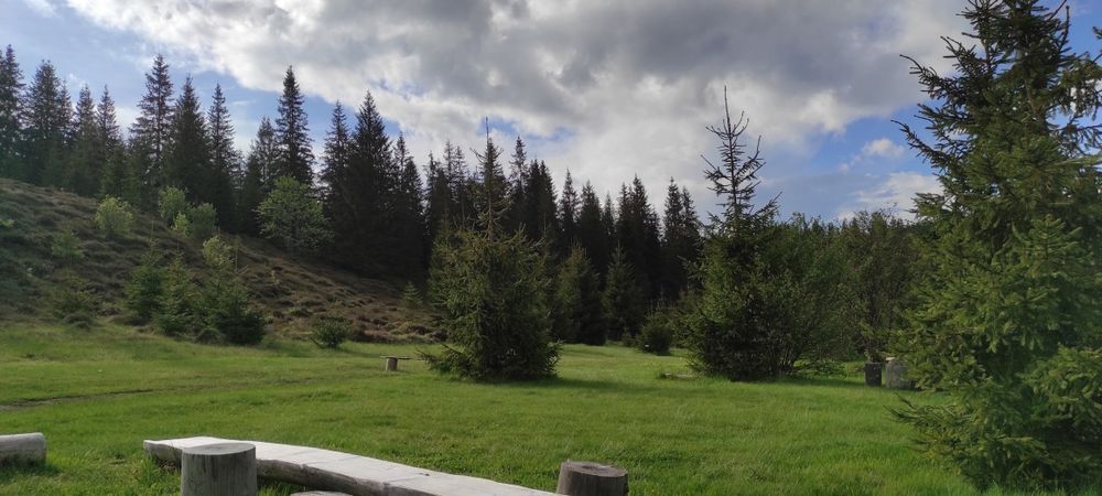 Teren intravilan 3ha, cu 2 cabane si panorama superba